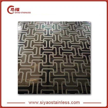 Präglade plåtar av rostfritt stål